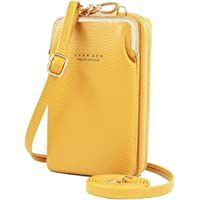  - HNOOM Bolso Movil Mujer- Bolso Bandolera Móvil- Bolso Pequeño Bandolera para Damas Mujeres con Ranuras para Tarjeta de…